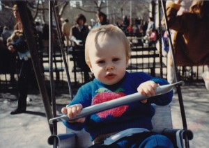 Swinging in Washington Square Park
