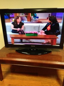 Me with Ricki Lake during the interview!!