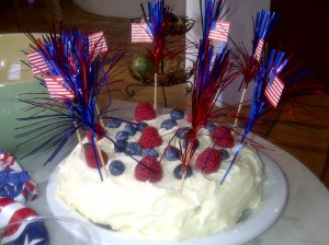 Cake I made for July 4th scroll to bottom for recipe